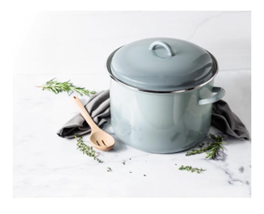 Crofton 12 qt porcelain enamel stock pot ALDI