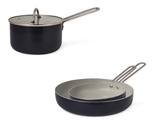 Crofton Fry Pan and Sauté Pan With Lid -- Imitations of Caraway