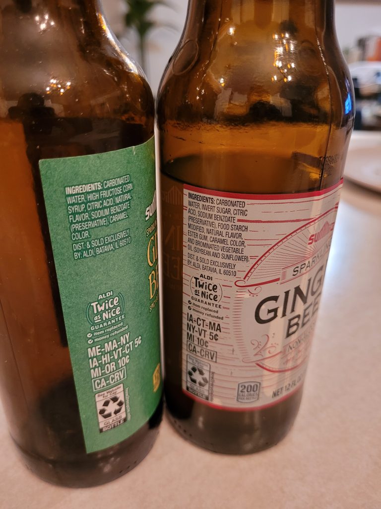 aldi ginger beer ingredients