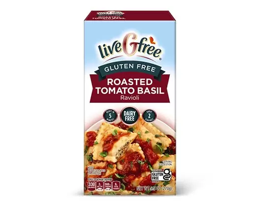 LiveGfree Gluten and Dairy free ravioli From Aldi