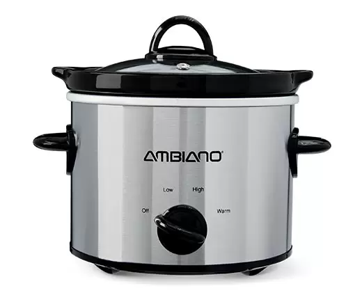 Aldi, Aldi Ambiano Blue Slow Cooker.