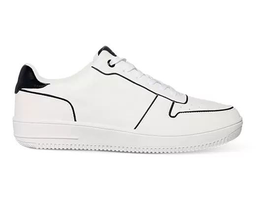 Crane Men's Casual Sneaker Black and White